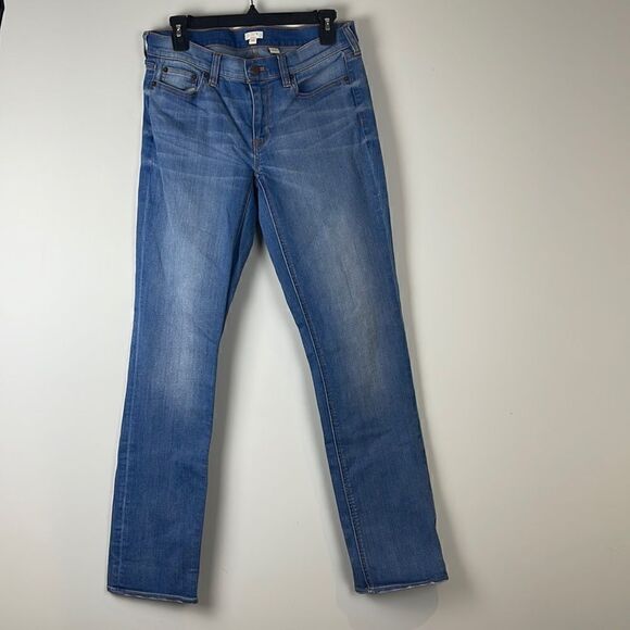 J.CREW Factory Light Wash Stretch Straight Jeans Size 28 - Picture 2 of 9